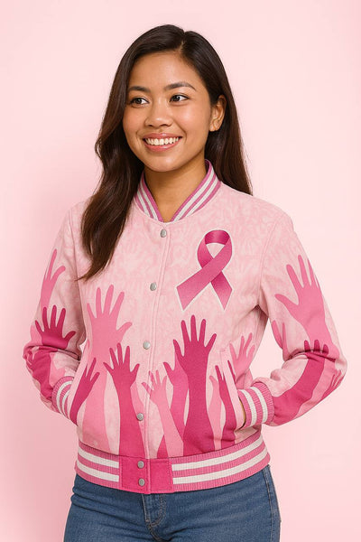 PH BREAST CANCER VARSITY JACKET