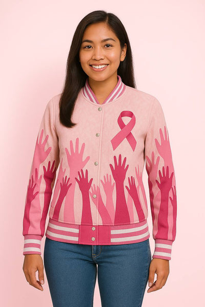 PH BREAST CANCER VARSITY JACKET