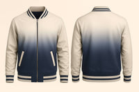 Dark Blue Fading Varsity Jacket