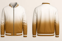 Brown Fading Varsity Jacket