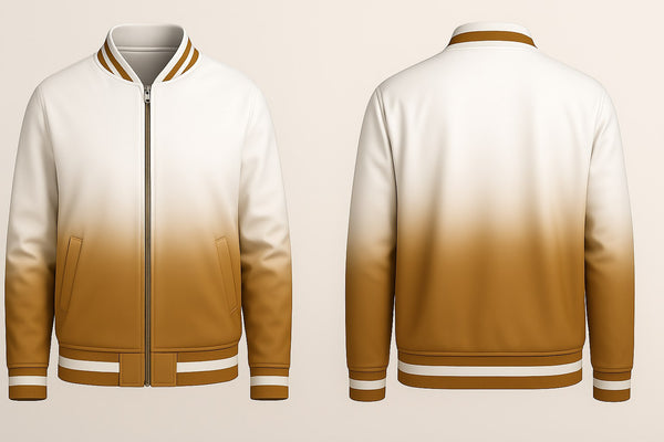 Brown Fading Varsity Jacket