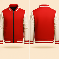 Red and White Varsity Jacket