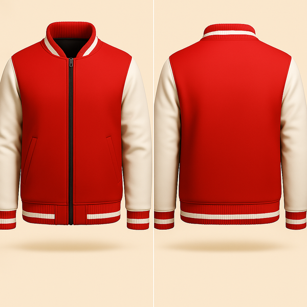 Red and White Varsity Jacket