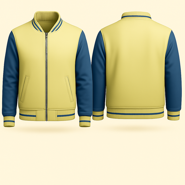 Pale Yellow and Blue