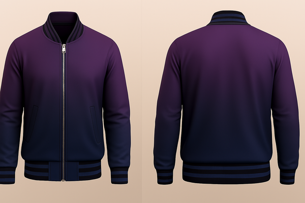 Dark Purple Varsity Jacket