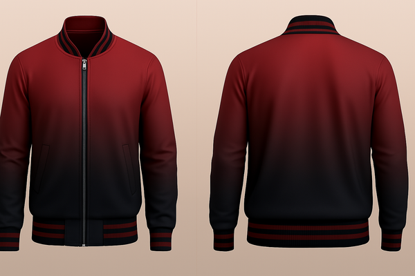 Dark Red Varsity Jacket