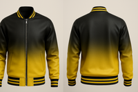 Black To Yellow Varsity Jacket