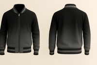 Black To Gray Varsity Jacket
