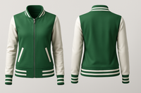Green Body Varsity Jacket