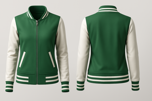 Green Body Varsity Jacket