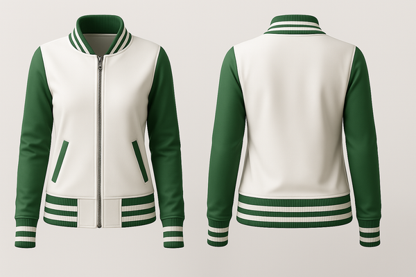 Green Sleeves Varsity Jacket