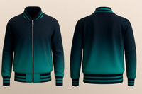 Black To Blue Varsity Jacket