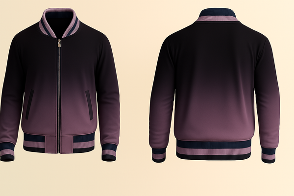 Dark Violet Varsity Jacket
