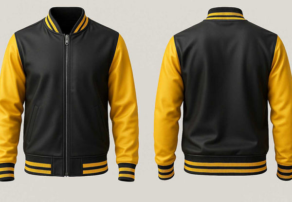 Black and Yellow Varsity Jacket