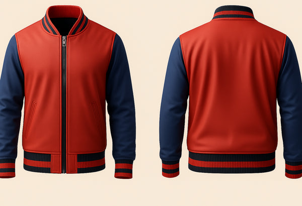 Red and Blue Varsity Jacket
