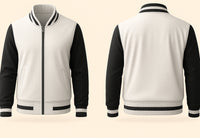White and Black Varsity Jacket