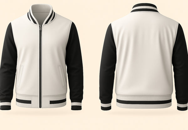 White and Black Varsity Jacket