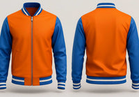 Orange and Blue Varsity Jacket