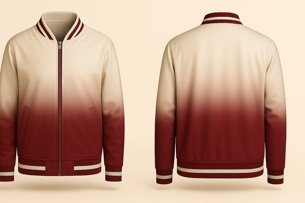 Maroon Fading Varsity Jacket