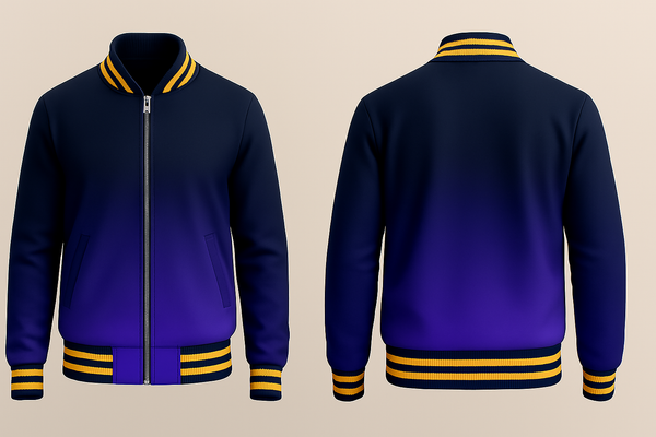 Dark Blue Varsity Jacket
