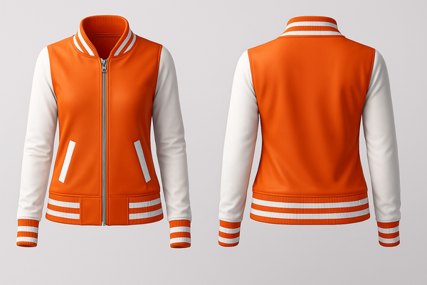 Orange Body Varsity Jacket