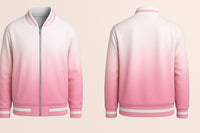 Pink Fading Varsity Jacket