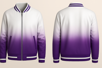 Violet Fading Varsity Jacket