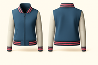 Ladies Denim Varsity Jacket
