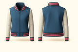 Ladies Denim Varsity Jacket