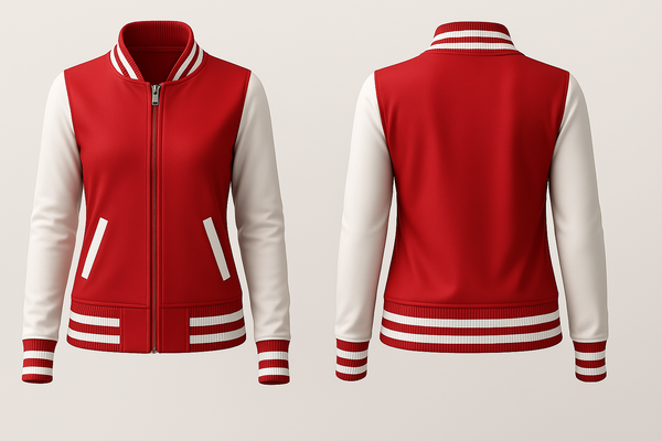 Red Body Varsity Jacket