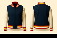 Ladies Denim Varsity Jacket