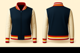 Ladies Denim Varsity Jacket