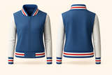 Ladies Denim Varsity Jacket
