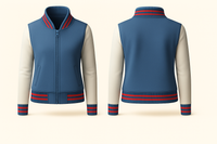Ladies Denim Varsity Jacket