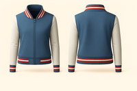 Ladies Denim Varsity Jacket