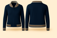 Ladies Denim Varsity Jacket