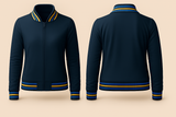 Ladies Denim Varsity Jacket