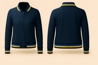 Ladies Denim Varsity Jacket