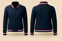 Ladies Denim Varsity Jacket