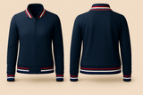 Ladies Denim Varsity Jacket