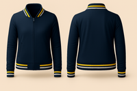 Ladies Denim Varsity Jacket