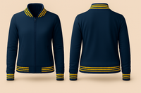 Ladies Denim Varsity Jacket