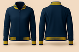 Ladies Denim Varsity Jacket