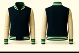 Ladies Denim Varsity Jacket