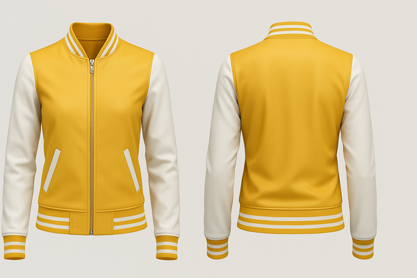 Yellow Body Varsity Jacket