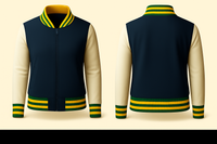 Ladies Denim Varsity Jacket