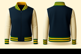 Ladies Denim Varsity Jacket