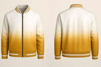 Yellow Fading Varsity Jacket