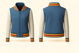 Ladies Denim Varsity Jacket