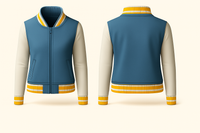 Ladies Denim Varsity Jacket